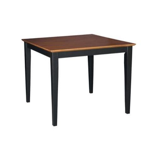 Picture of InternationalConcepts INTC672 Solid Wood Top Table - Shaker Legs&#44; Black & Cherry