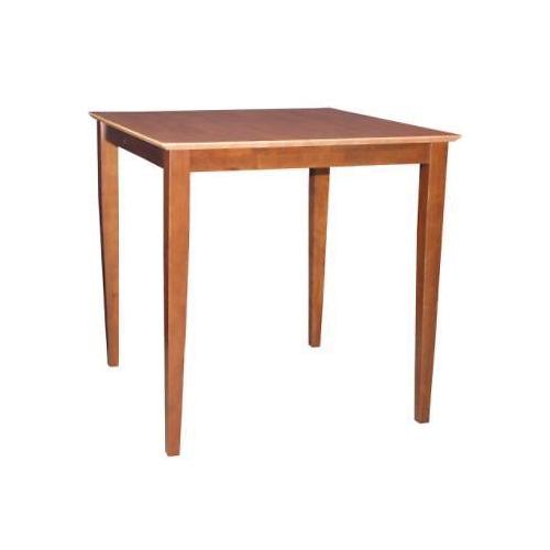 Picture of InternationalConcepts INTC700 Solid Wood Top Table - Shaker Legs&#44; Cinnemon & Espresso