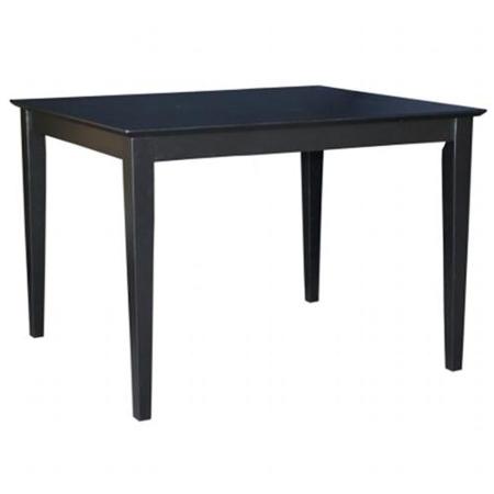 Picture of InternationalConcepts INTC716 Solid Wood Top Table - Shaker Legs, Black