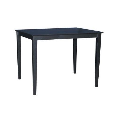 Picture of InternationalConcepts INTC726 Solid Wood Top Table - Shaker Legs, Black