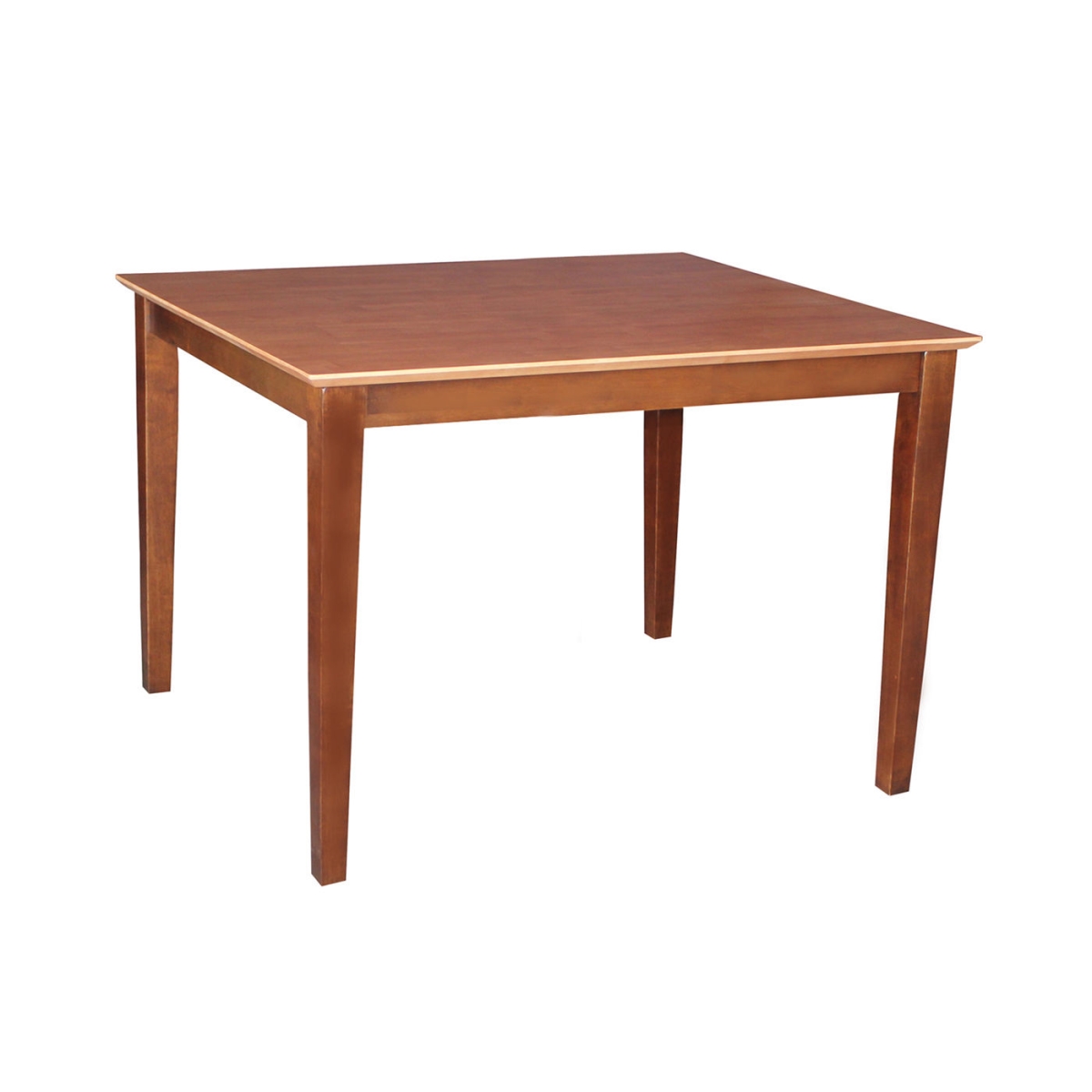 Picture of InternationalConcepts INTC722 Solid Wood Top Table - Shaker Legs&#44; Cinnemon & Espresso
