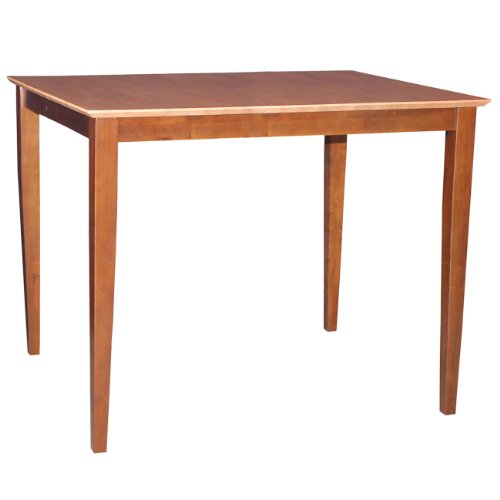Picture of InternationalConcepts INTC732 Solid Wood Top Table - Shaker Legs&#44; Cinnemon & Espresso