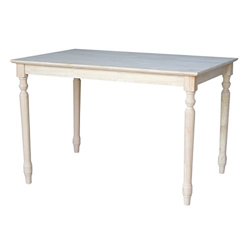 Picture of InternationalConcepts K-3048-330T Solid Wood Top Table - Turned Legs
