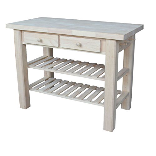Picture of InternationalConcepts WC-4824 Kitchen Island with Storage Drawers