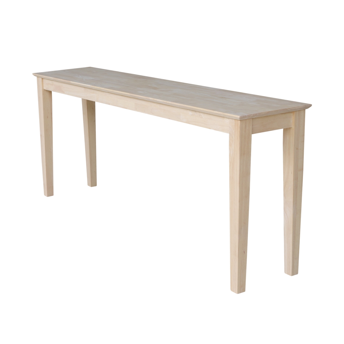 Picture of International Concepts OT-9S-72 Wood Shaker Console Table with 72 in. Extended Length&#44; Unfinished