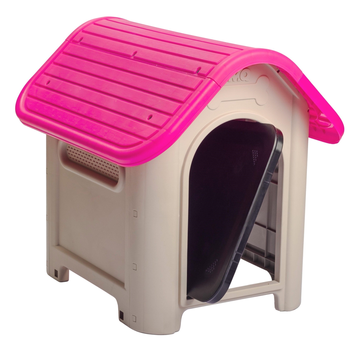 Picture of MQ 600-MAG Dog House with Bowl with Removable Floor & Hardware Included Magenta Small & Medium Breeds&#44; Magenta & Beige