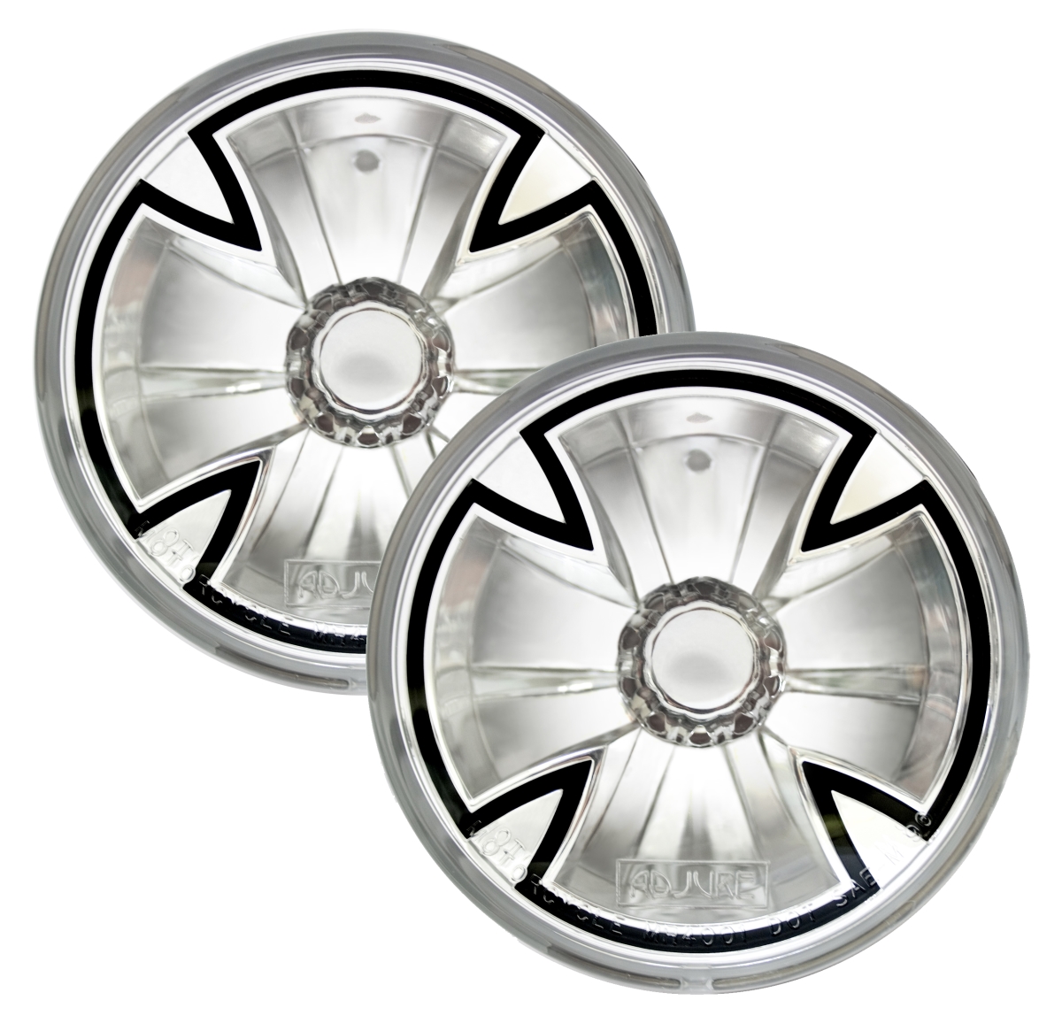 4.5 in. Diamond Cut Iron Cross Spotlamp with H3 Bulb & Clear Lens