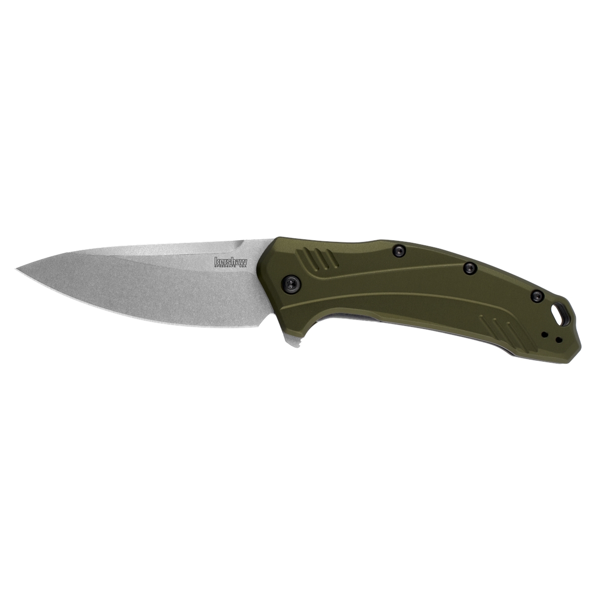 KER1776OLSW Link Olive Aluminum Knife