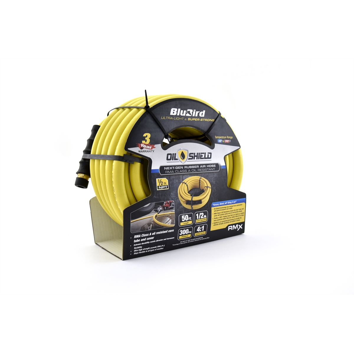0.5 in. x 50 ft. Yellow Oil Shield Air Hose