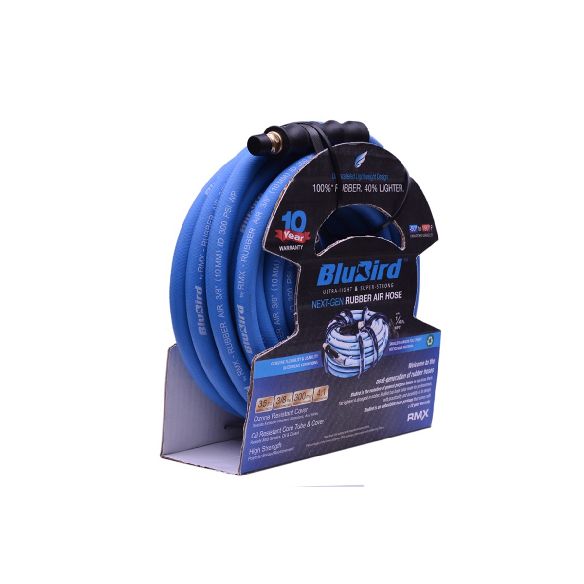 0.37 in. x 35 ft. Blue Air Hose
