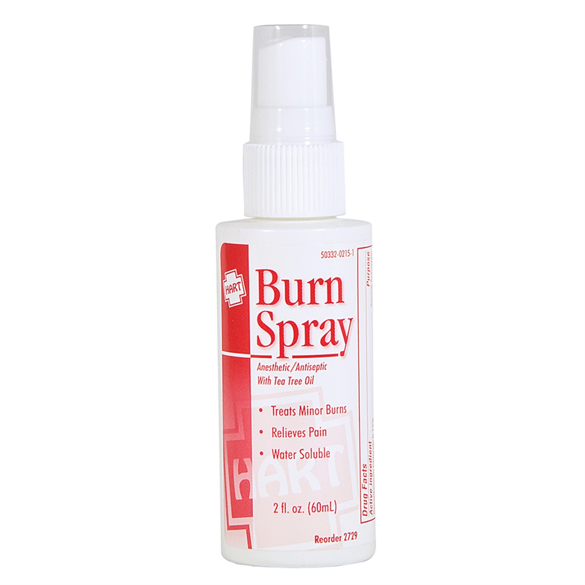 Picture of Chaos Safety Supplies CSU2729 2 oz Lidocaine 2.5 Percent Hart Burn Spray with Tea Tree Oil