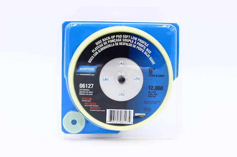 NOR06127 6 in. Low Profile Pad, 5 by 16 -24 in. Threaded Shank