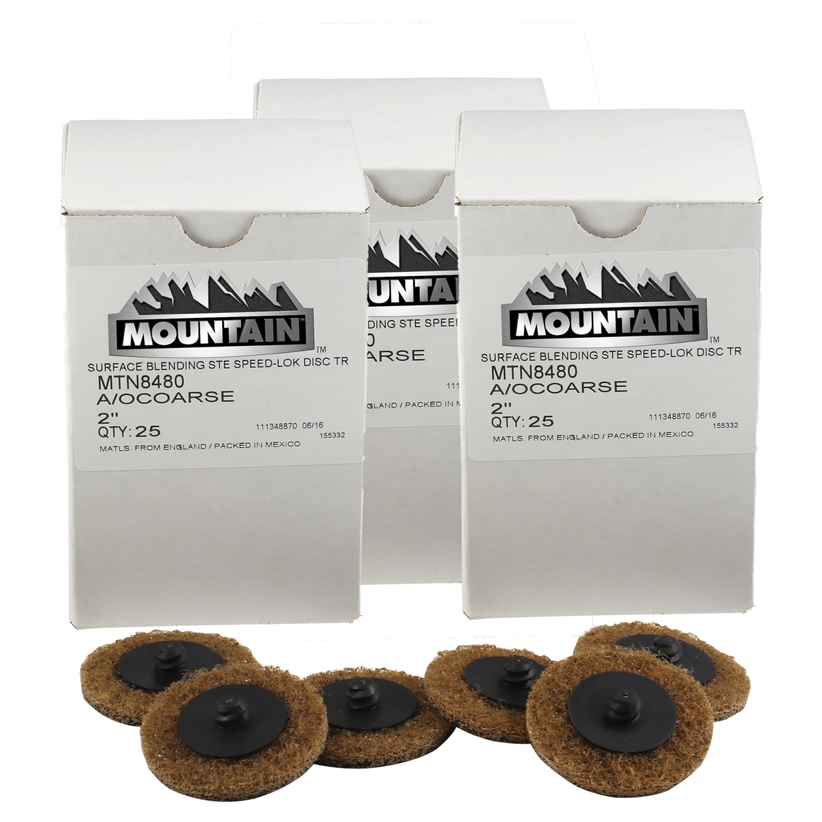 2 in. Twist & Lock Style Surface Prep Disc - Pack of 3 - 25 per Case