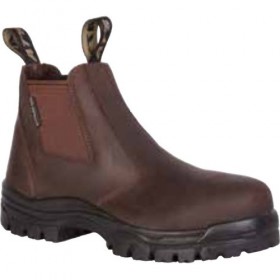 HON45627-BRN-080 Oliver Mens Chelsea CT & EH Non-Metallic Brown Work Boot - Size 8 -  Honeywell Safety Products Usa