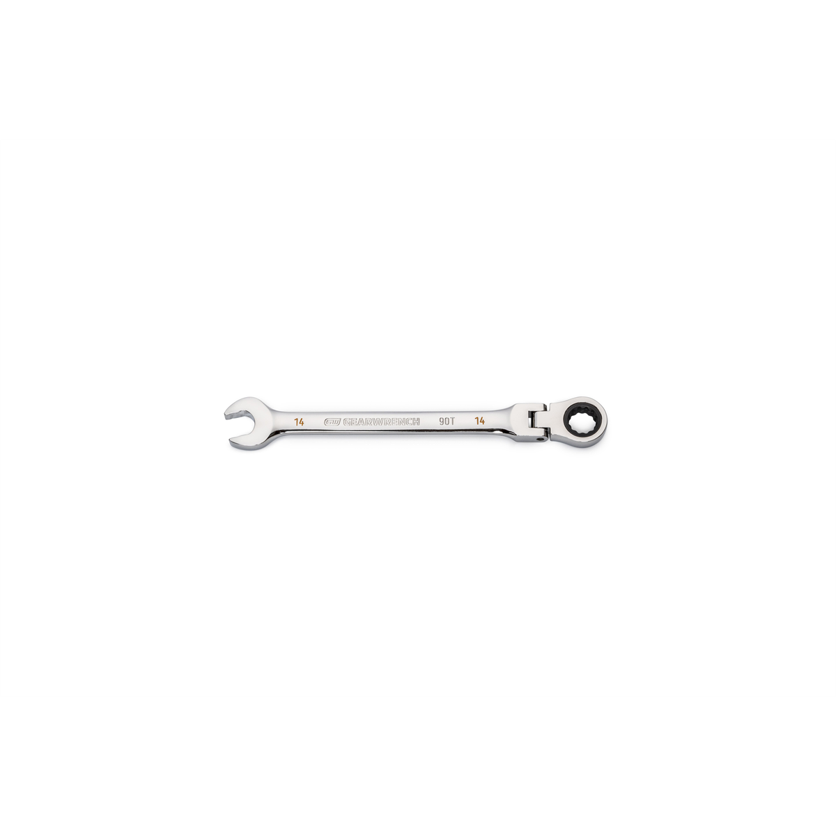 KDT86714 14 mm 90T 12 Point Flex-Head Combination Ratcheting Wrench -  Gearwrench