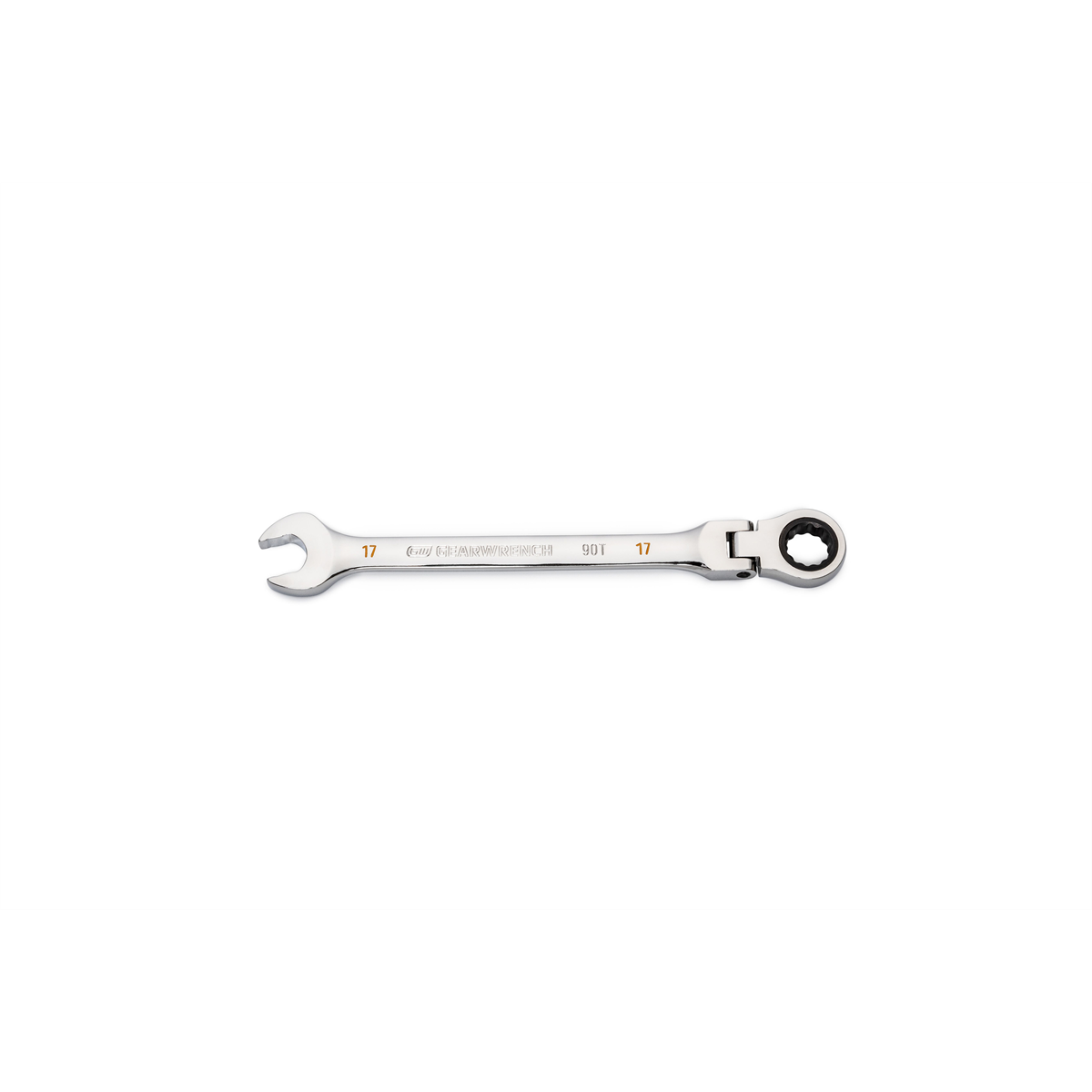 KDT86717 17 mm 90-Tooth 12 Point Flex-Head Combination Ratcheting Wrench -  Gearwrench