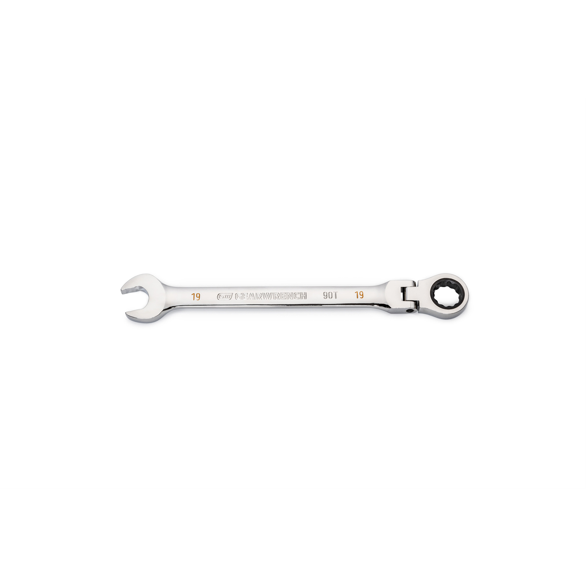 KDT86719 19 mm 90-Tooth 12 Point Flex-Head Combination Ratcheting Wrench -  Gearwrench