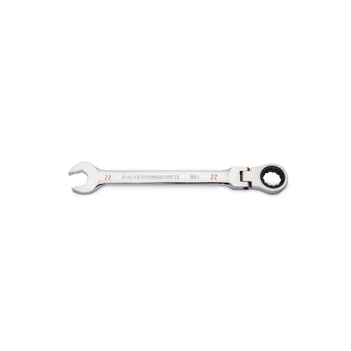 KDT86722 22 mm 90-Tooth 12 Point Flex-Head Combination Ratcheting Wrench -  Gearwrench