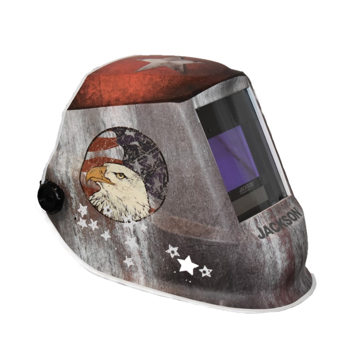 Premium Graphic Welding Helmet, ADF Variable Shade, Freedom