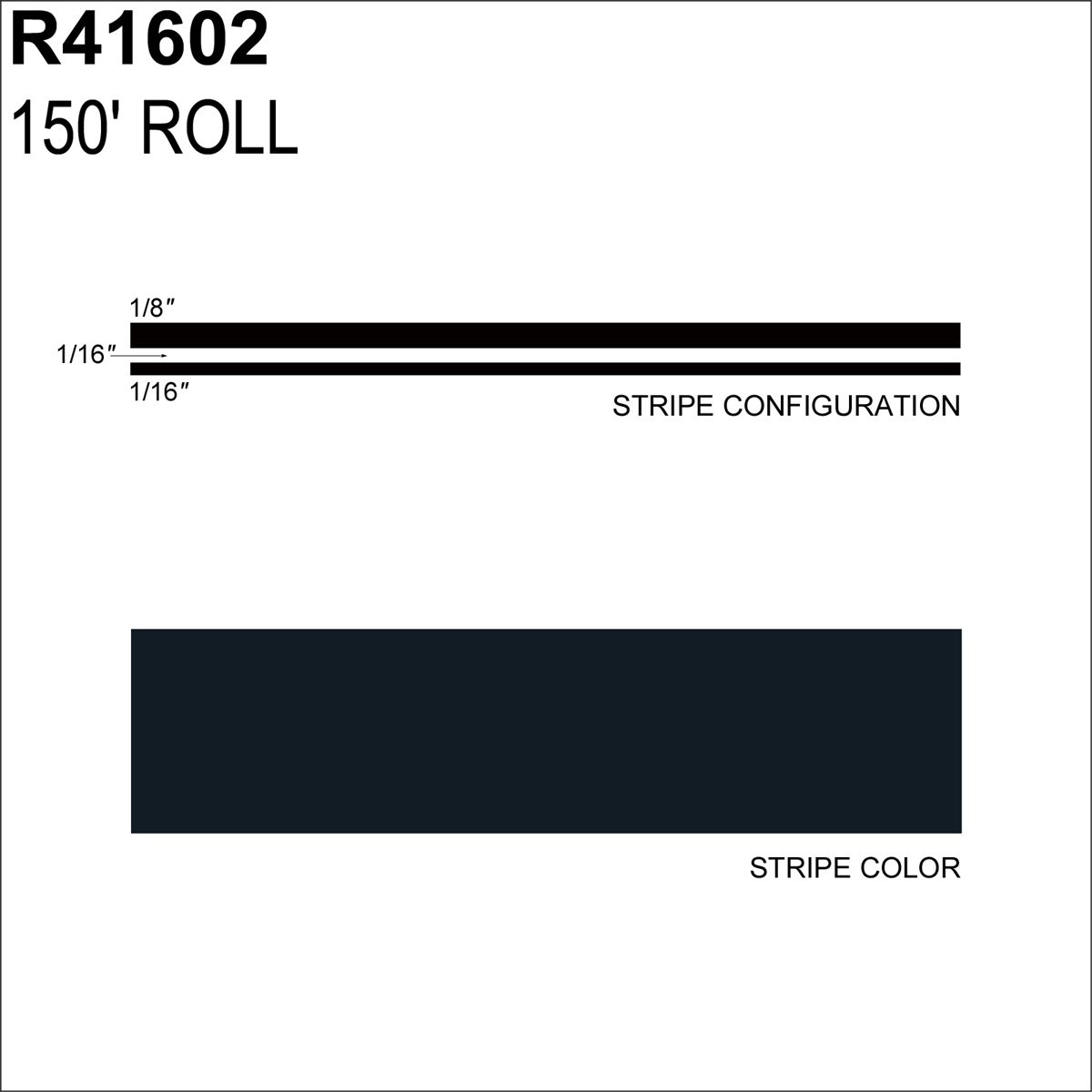 0.25 in. x 150 ft. MS Black Metallic Adhesive