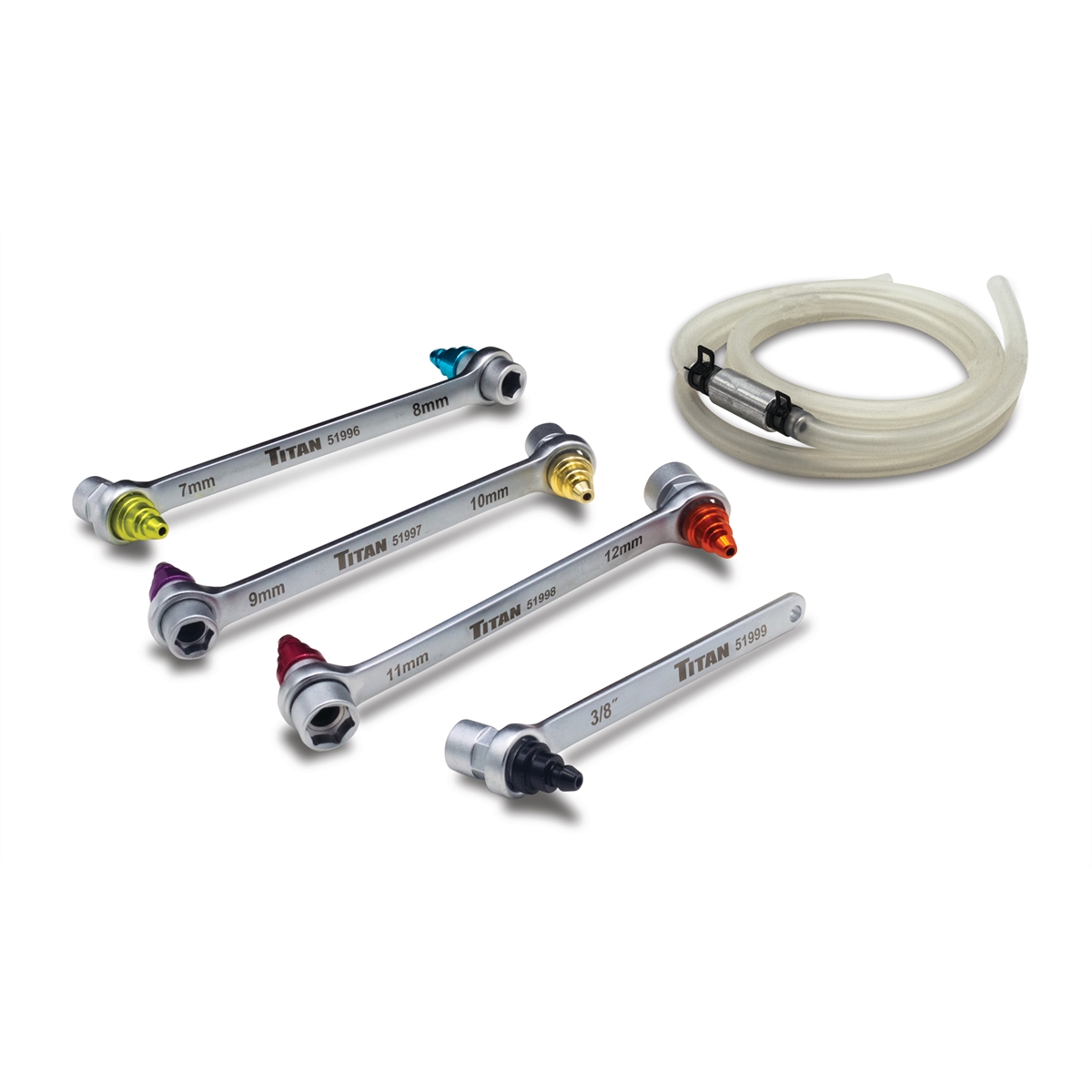 Titan Tools 51995 One Handed Brake Bleeder Set