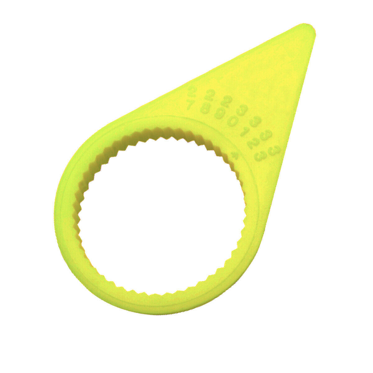 21 mm Indicator Standard Check Point Wheel Nut, Fluorescent Yellow
