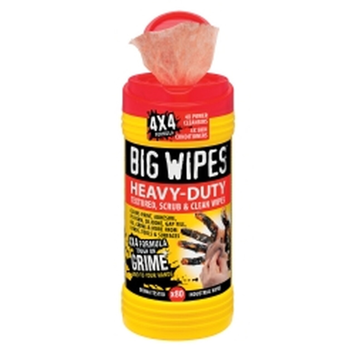 Picture of Big Wipes BWP6002-0046-2 8 x 11.5 in. Heavy Duty Anti Bacterial Hand Sanitizing Wipes - 80 Count - Case of 8