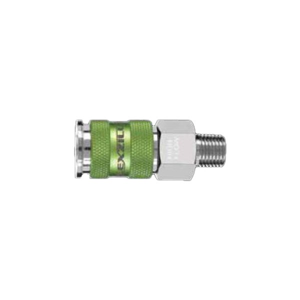 Flexzilla Pro High Flow Coupler 1/4" MNPT 1/4" Body ZillaGreen (A53426FZ)