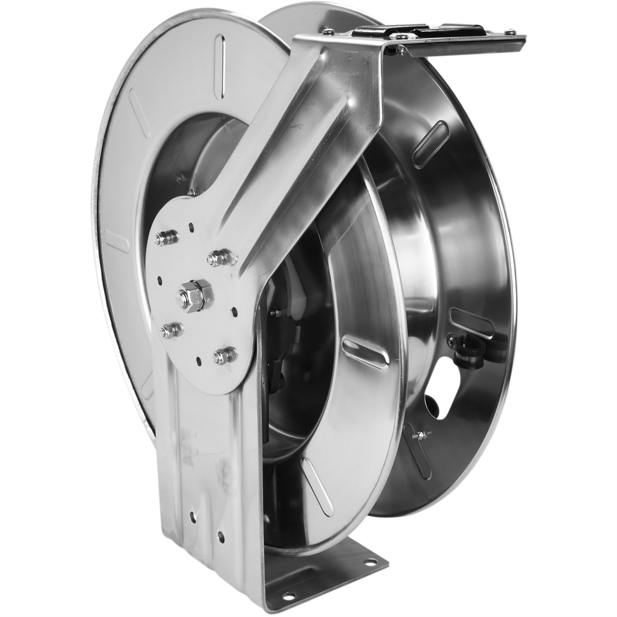 Picture of Milton Industries MIL2754-5014SS 0.25 in. x 50 ft. Stainless Steel Hose Reel with EPDM Hose 0.25 in. Fittings