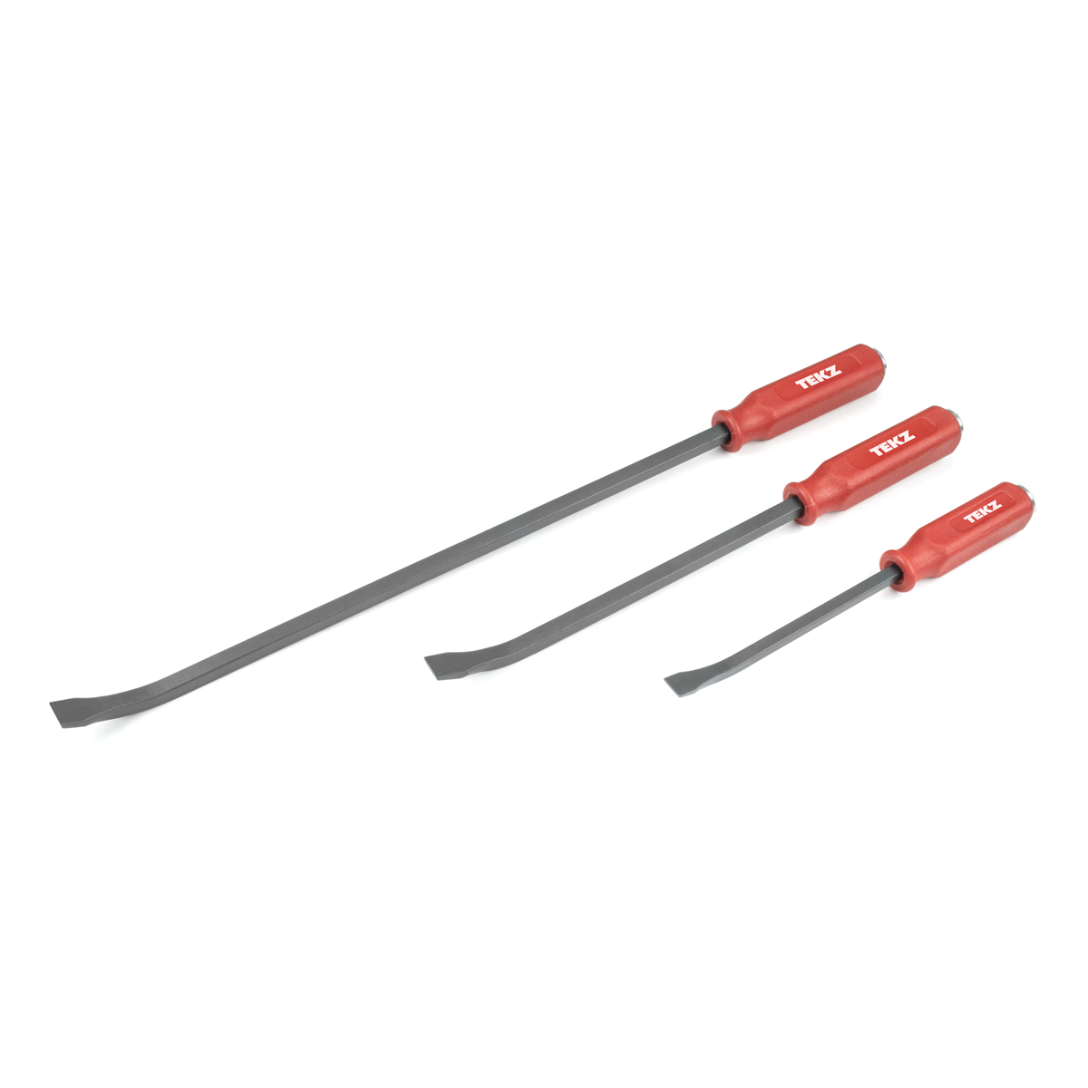 Black Powder Coated Strikable Pry Bar Set, 3 Piece