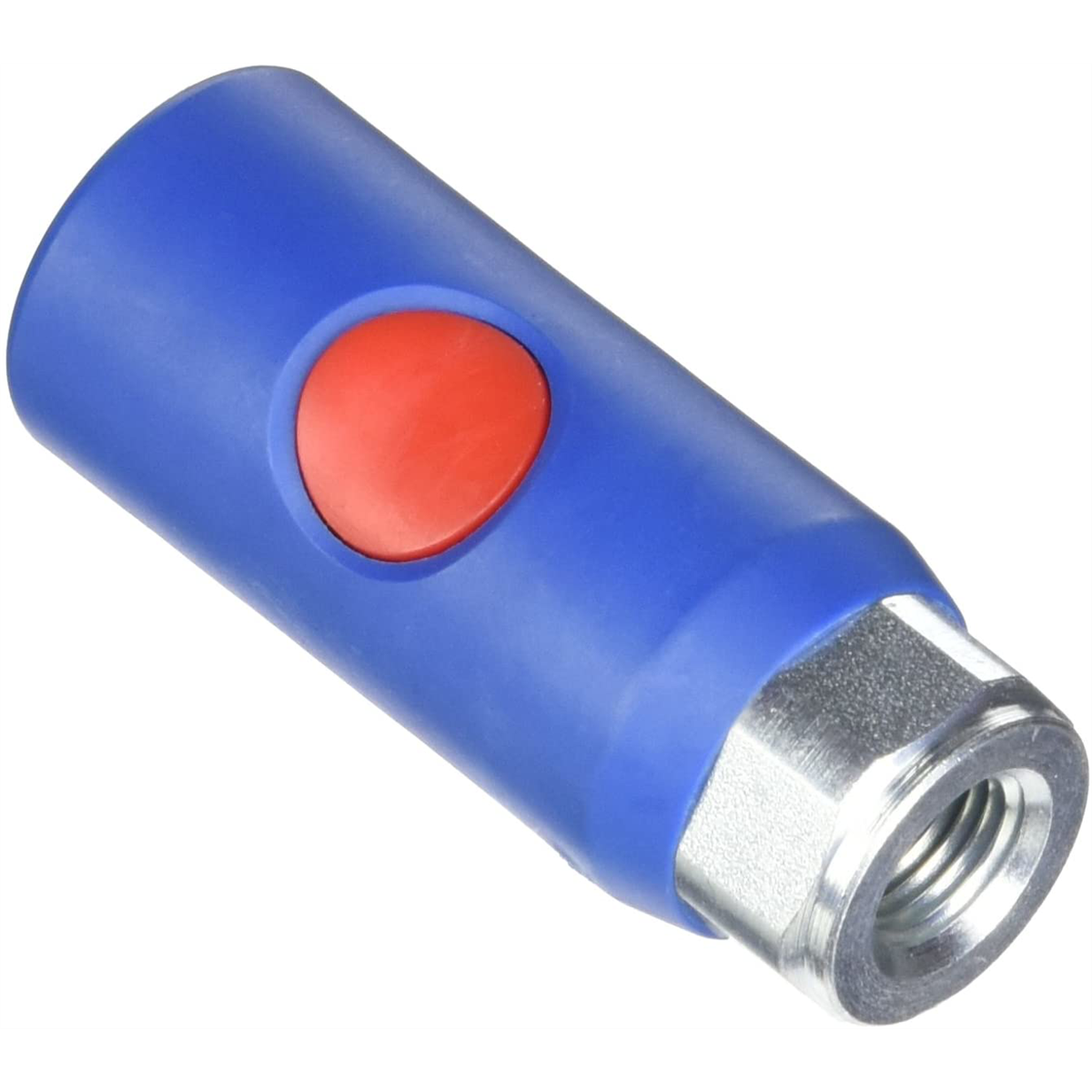 Picture of Prevost PRVURC061201CP Truflate Coupling on Plate with 0.25 inch FNPT&#44; Blue & Red