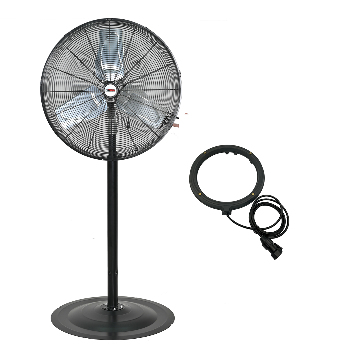 Picture of K Tool International KTI77726KIT 24 in. Waterproof Oscillating Fan with Misting Attachment