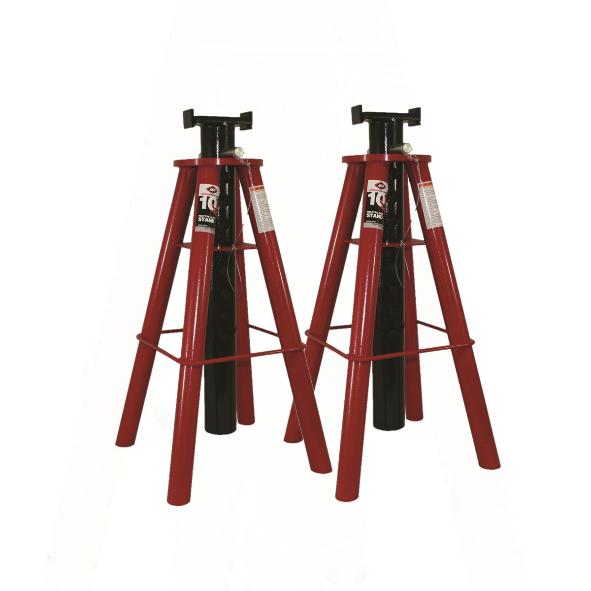 Picture of American Forge & Foundry INT3310B 10 Ton High Height Pin-Style Jack Stand - Set of 2