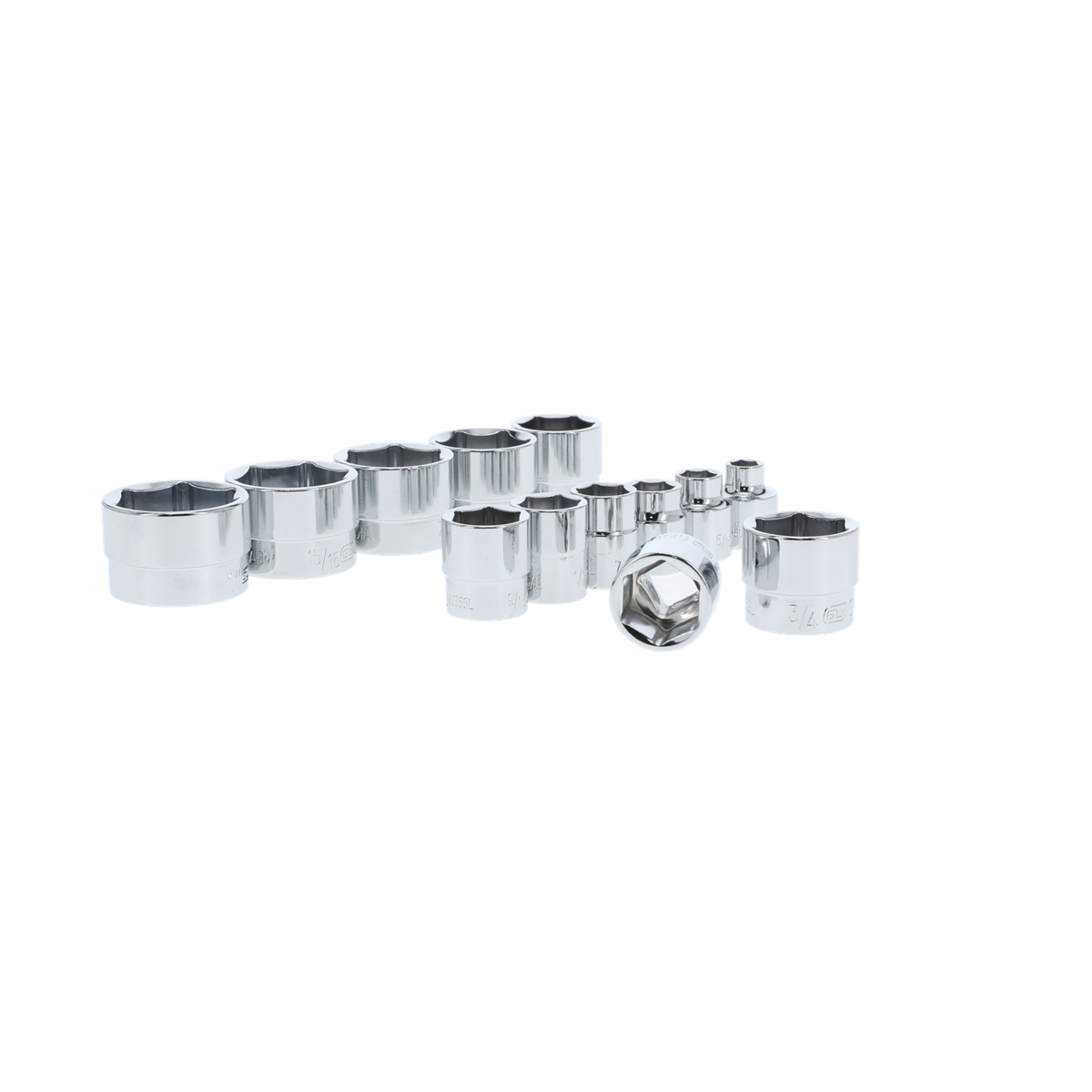 KDT81397 0.38 in. Drive 6 Point Stubby SAE Socket Set - 13 Piece
