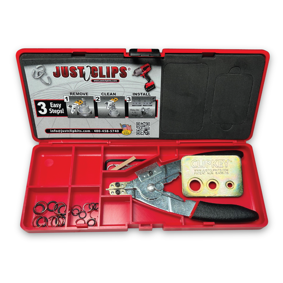 Picture of Just Clips JSCMCTPTK-CK Professional Tool Kit for Milwaukee Cordless Tools