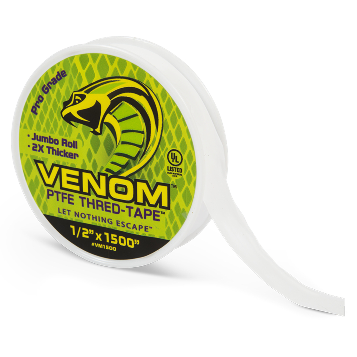 FDPVM1500-10 1500 x 0.5 in. Venom PTFE Tape