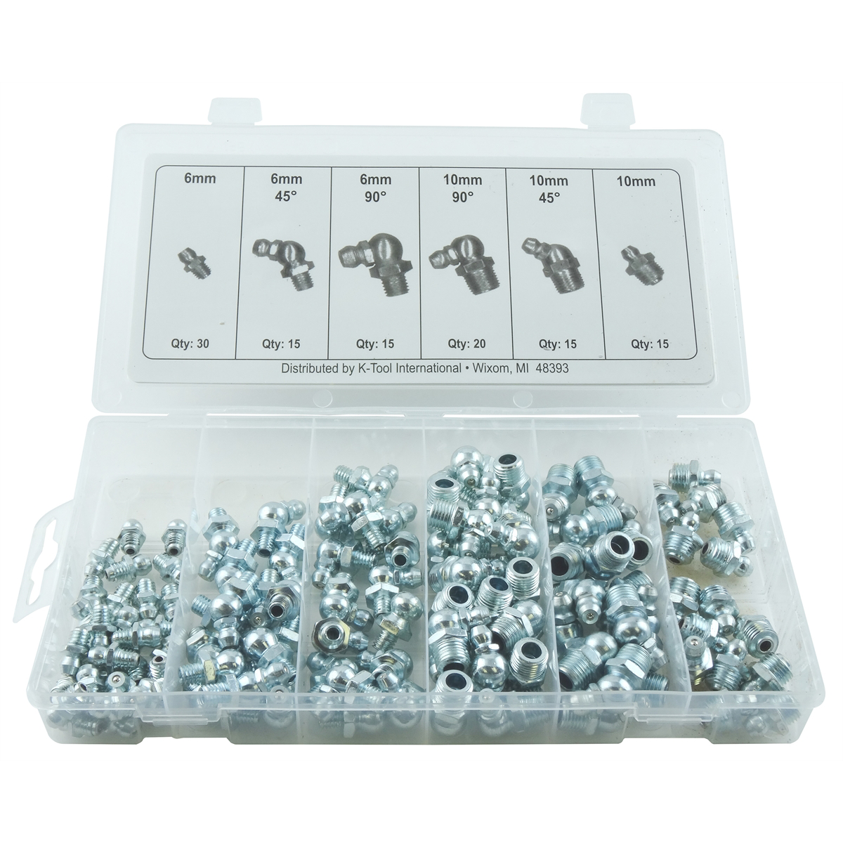 Metric Grease Fitting Assortment - 140 Piece