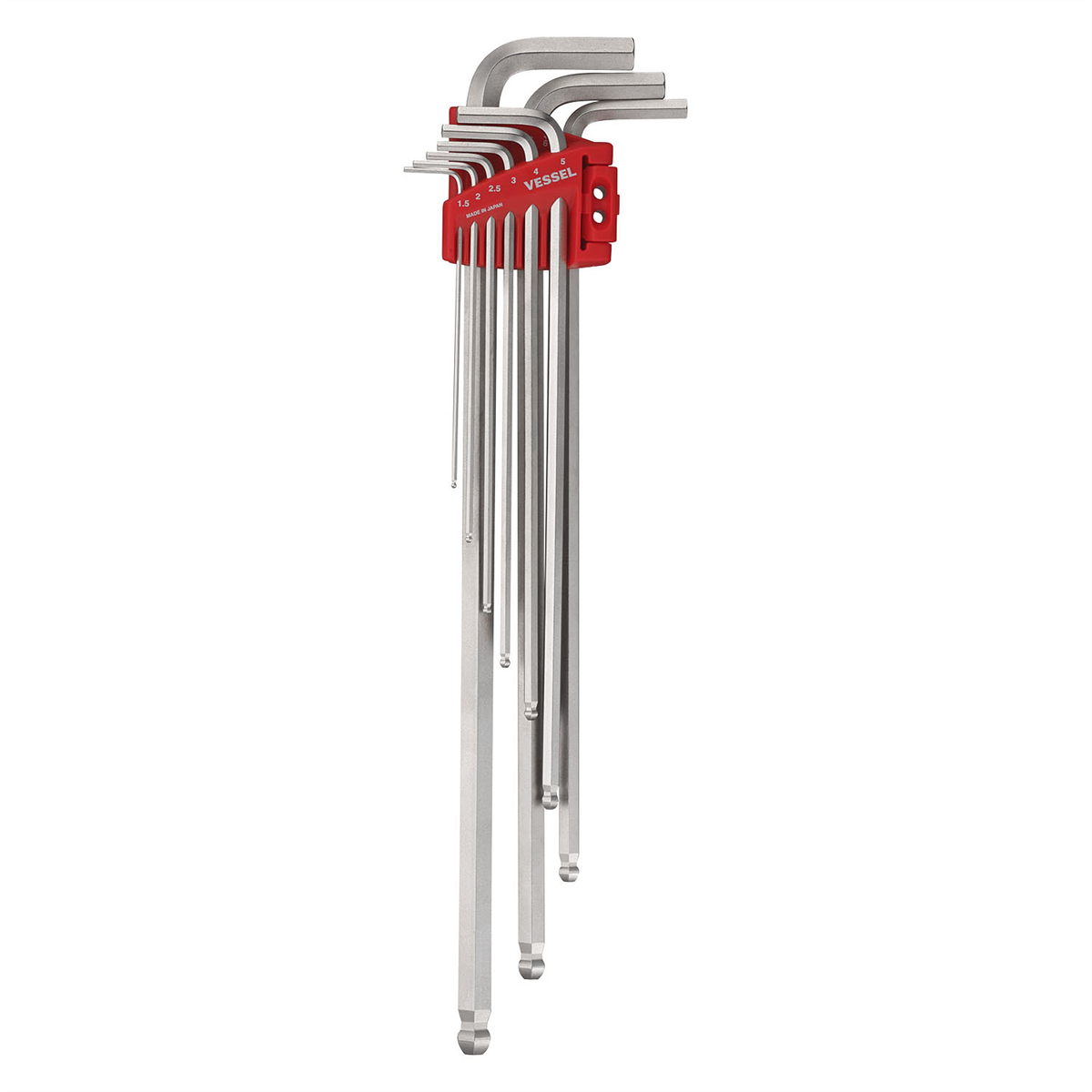 VES8309BPXLU Ball Point Hex L-Key Extra Long Type Wrench - 9 Piece