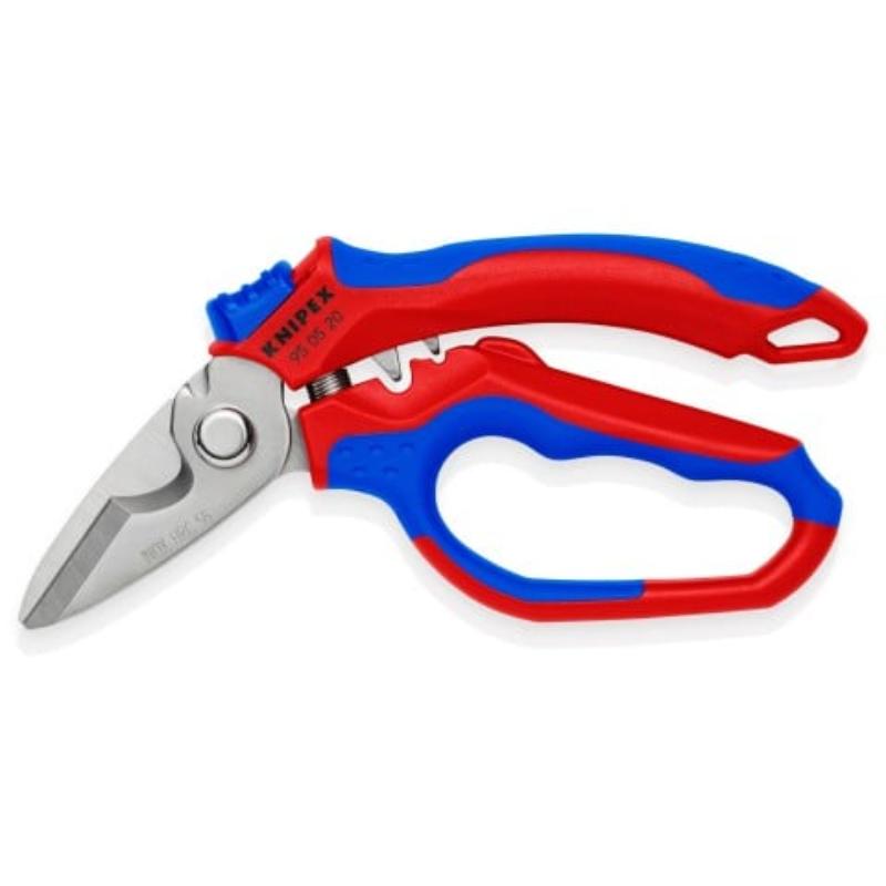 Knipex 6-1/4 Inch Angled Electricians Shear - 95 05 20 US