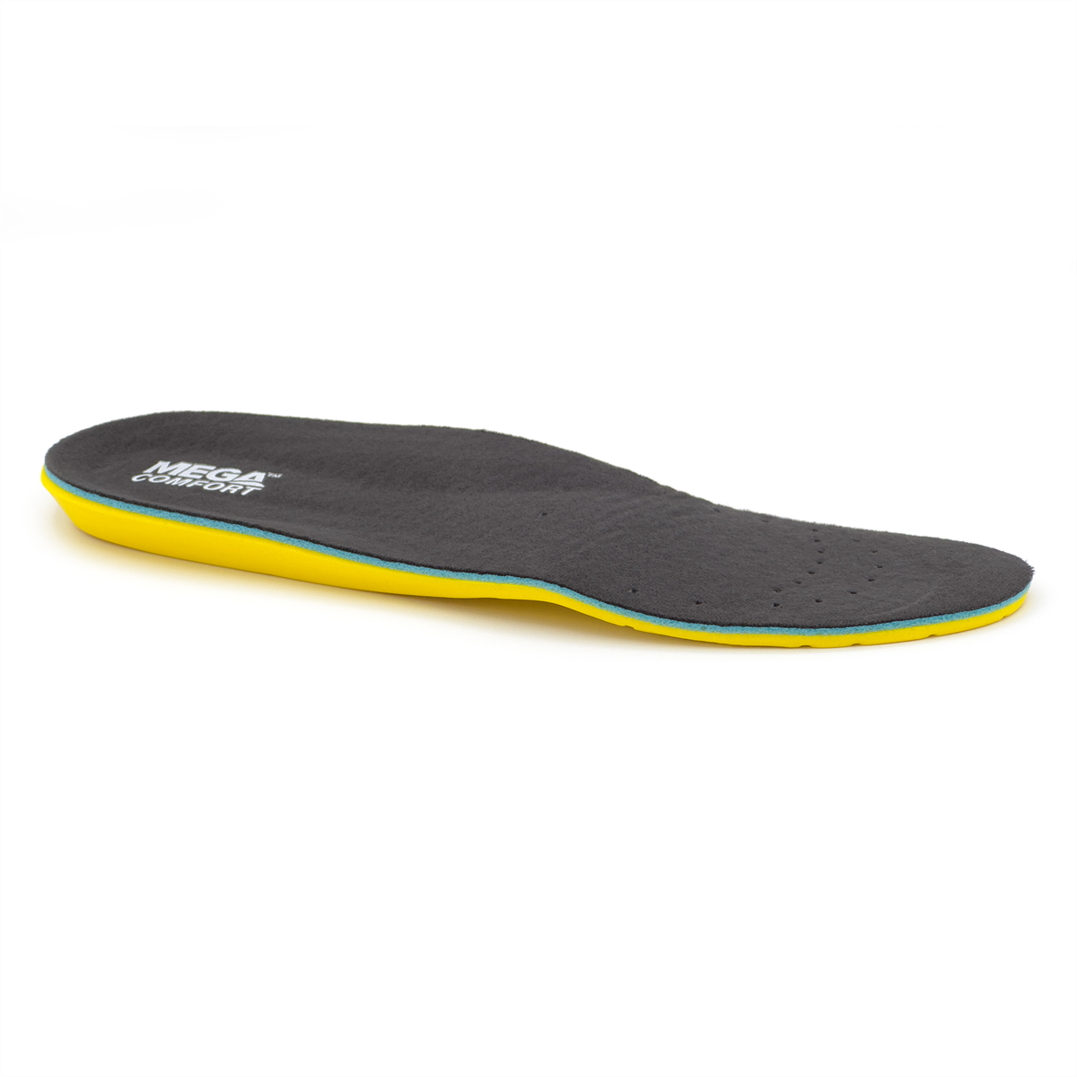 Insole - Personal Anti Fatigue Mat - Yellow, Black & Blue - Mens 10,11 & Womens 12,13