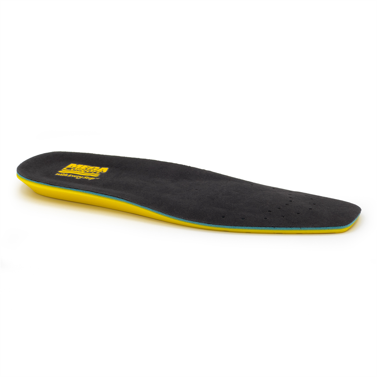 Picture of Mega Comfort MCFPAMSQ-M1213 Anti-Fatigue Insole&#44; Yellow&#44; Black & Blue - Mens Size 12 & 13