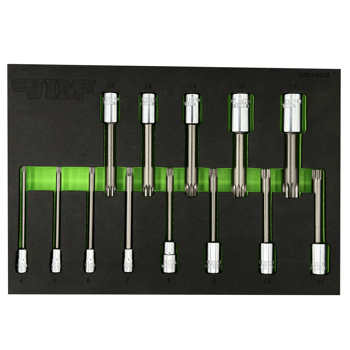 4 in. XZN Triple Square Driver Set - 13 Piece