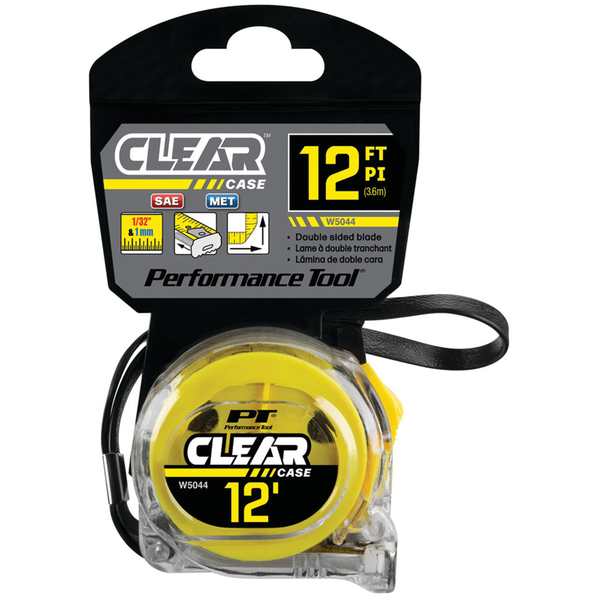 WLMW5044 12 ft. x 0.63 in. Clear Tape Measure