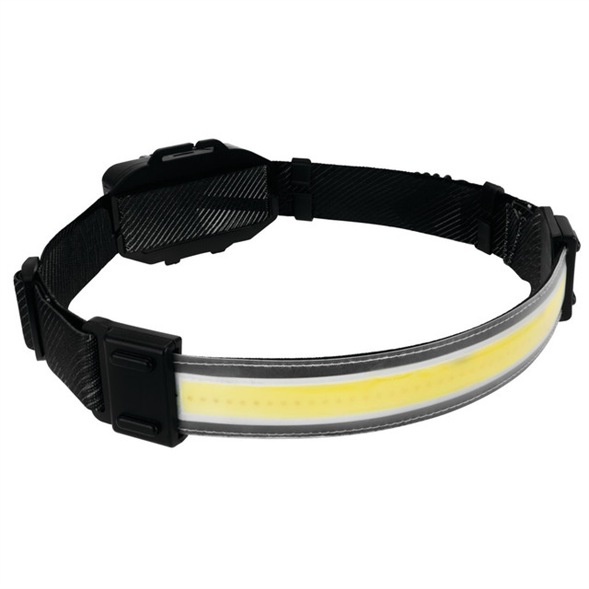500LM Low Profile Strip Headlamp - Black - Adjustable Strap - Rechargeable