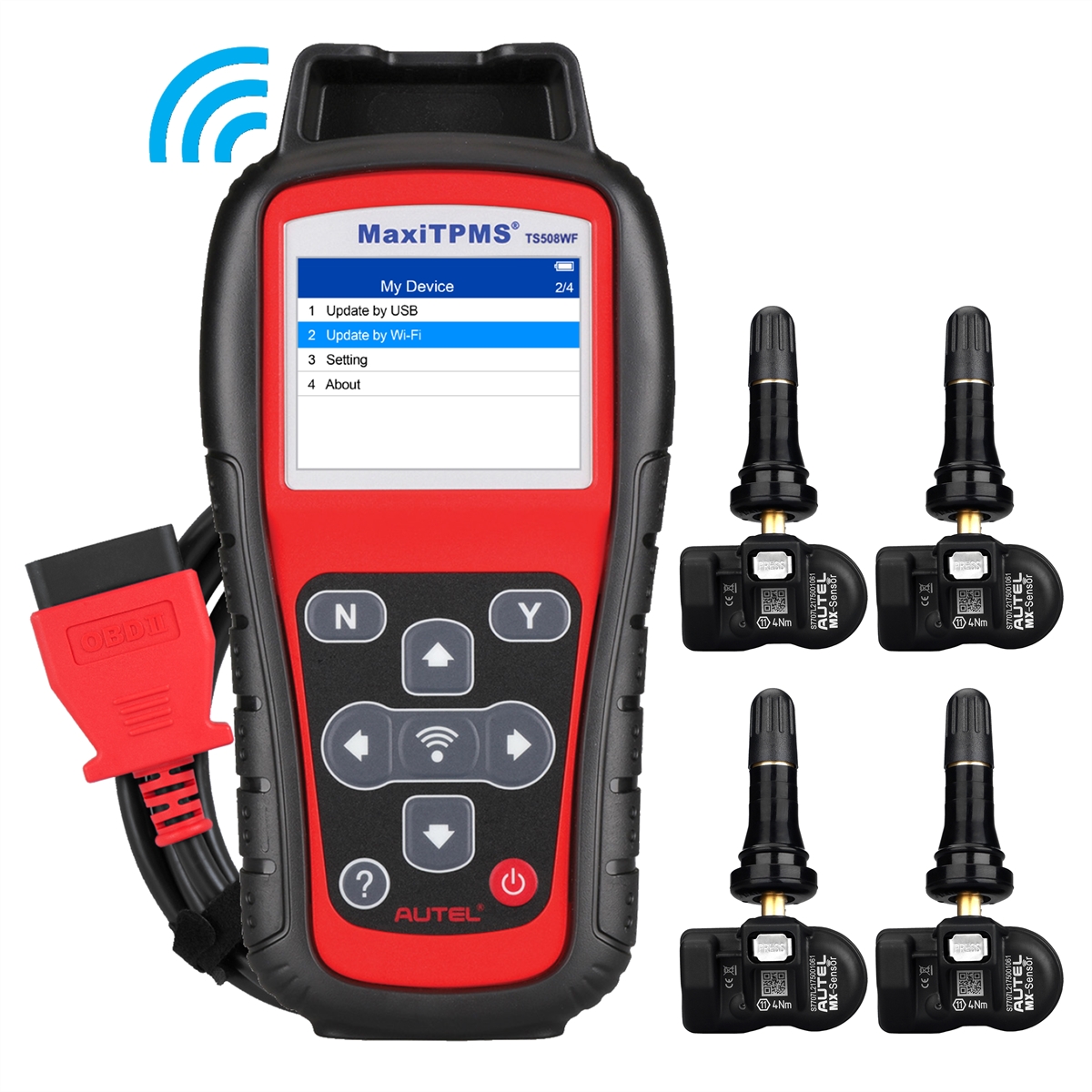 Picture of Autel AUL700180 Wi-Fi Handheld Tool with Four Universal Programmable 1-Sensors