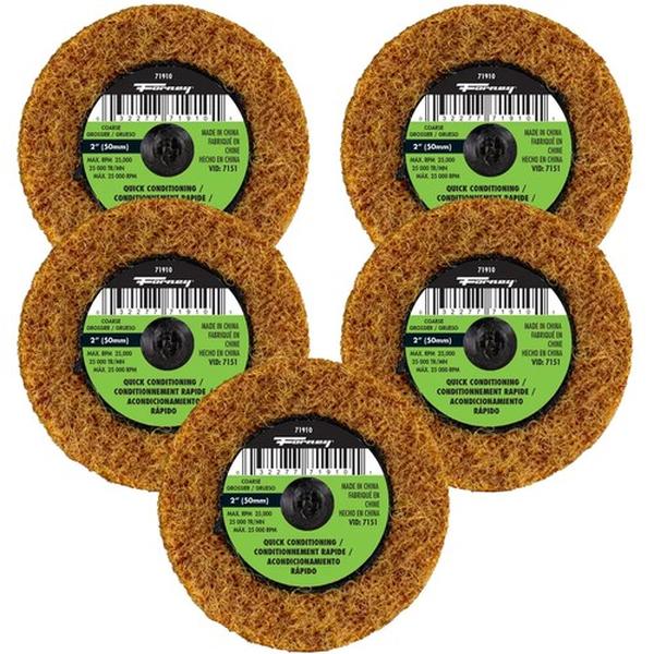 2 in. Quick Change Surface Prep Pad - Coarse Grit - Pack of 5