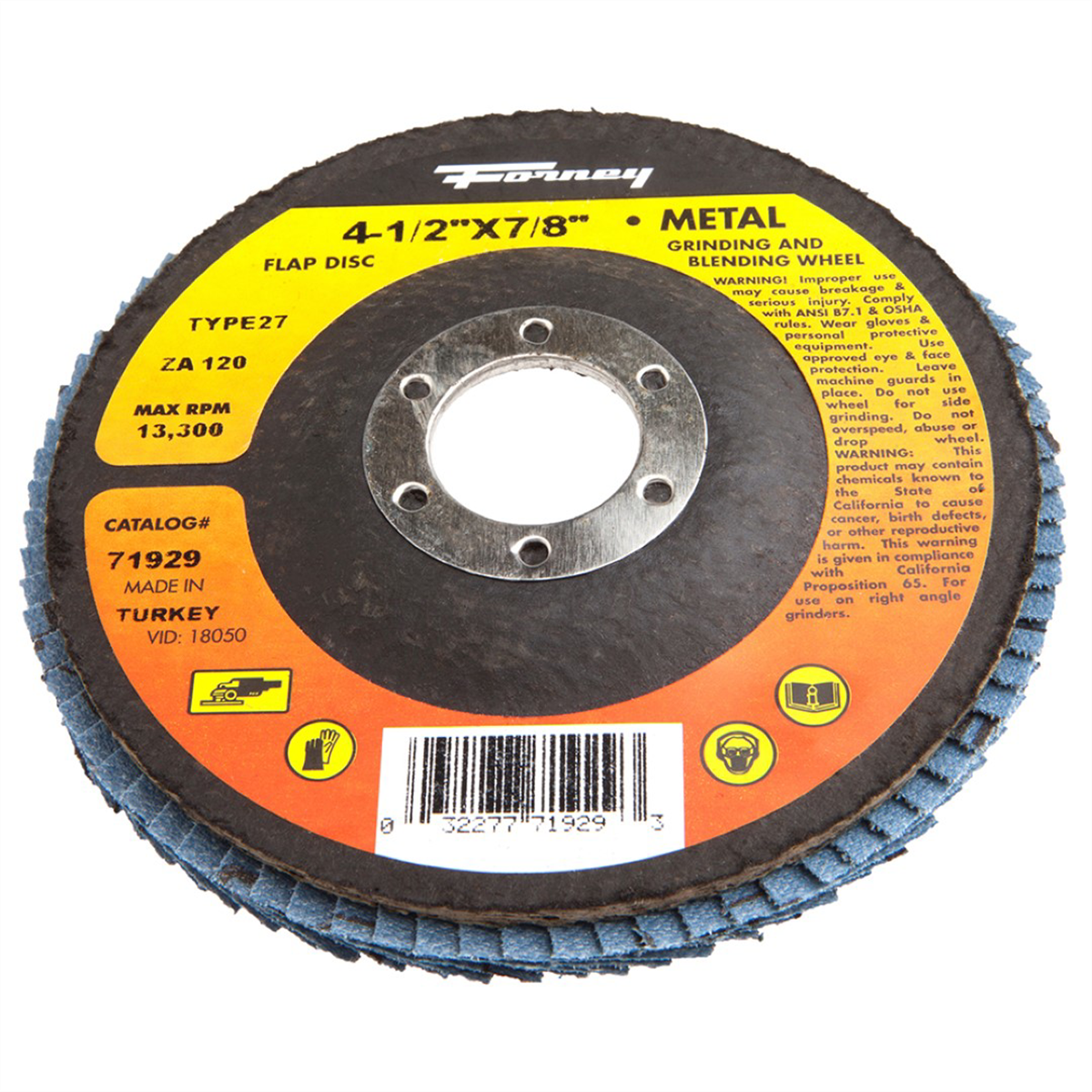 4.5 x 0.87 in. ZA120 Type 27 Flap Disc