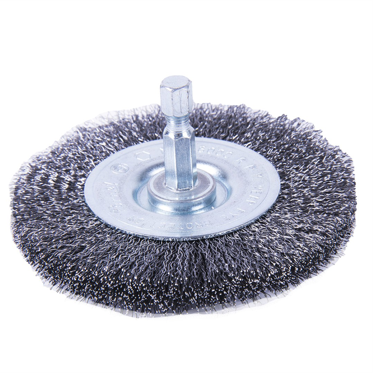 FOR72792 3 x 0.008 x 0.25 in. Hex Shank Wire Wheel Crimped
