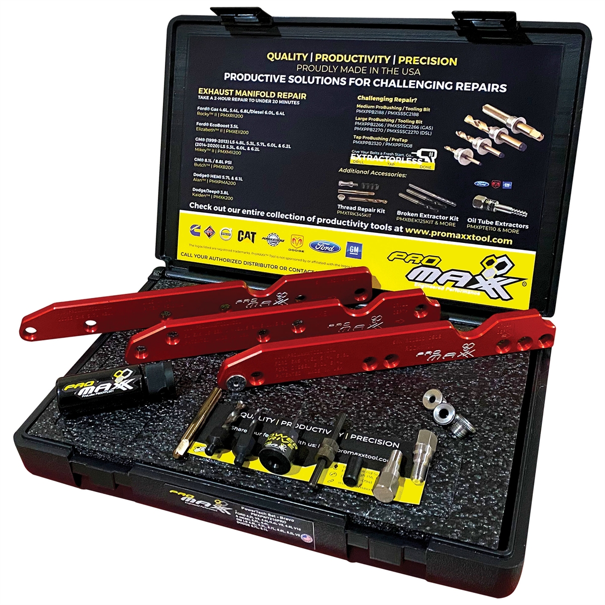 Picture of ProMax PMXPWT210PRO Pro-Bravo Exhaust Manifold Repair Combo Kit for Dodge&#44; Ford - Gas & Diesel & GM Vehicles
