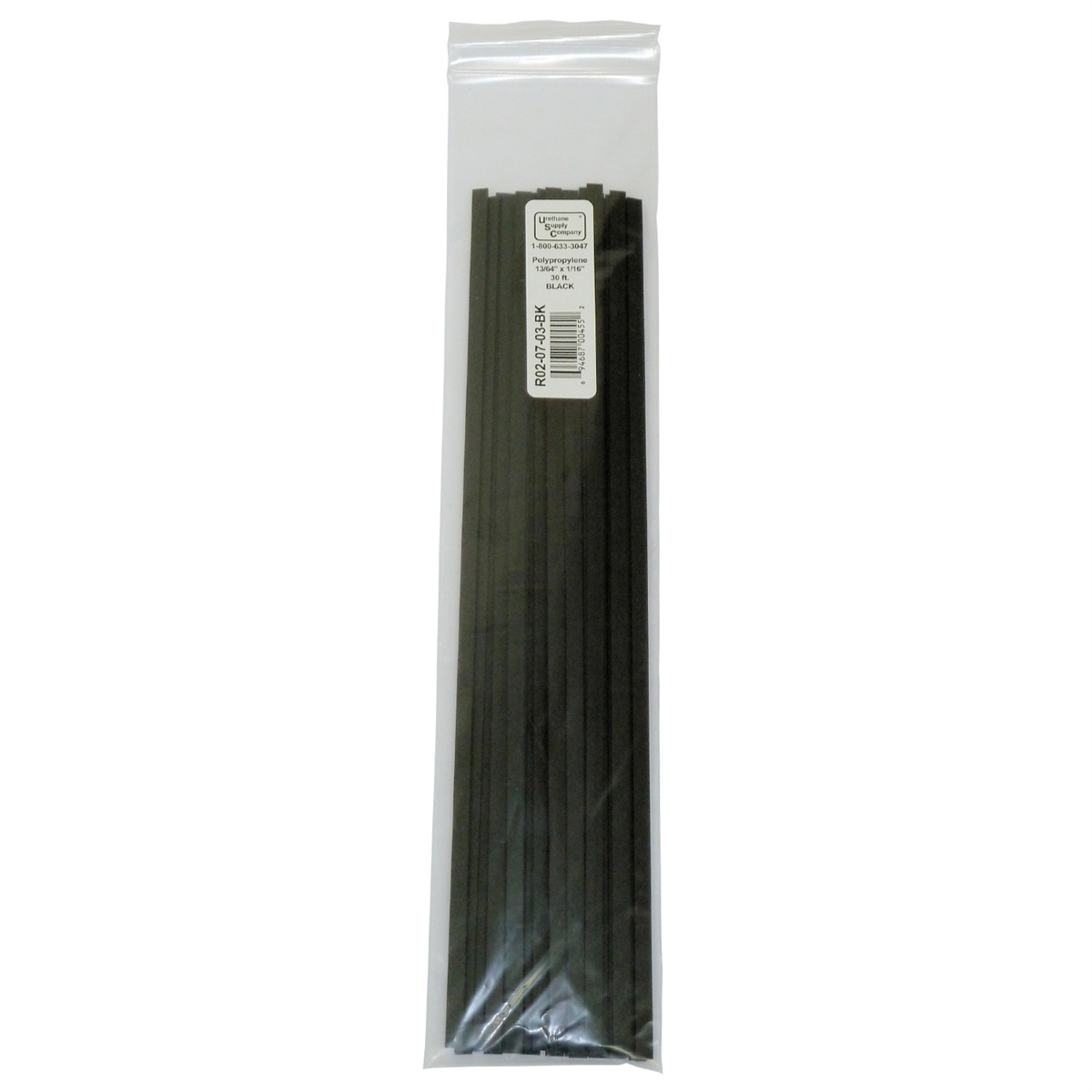 URER02-07-03-BK 0.20 x 0.06 in. Polypropylene Plastic Welding Strip, 30 ft., Black